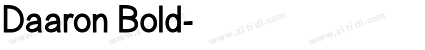 Daaron Bold字体转换